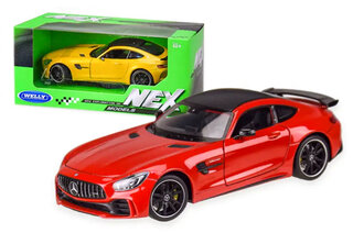 Машина металева 24081W "WELLY"1:24 MERCECES-AMG GT-R, відкриваються двері, капот,2кольори, в коробц