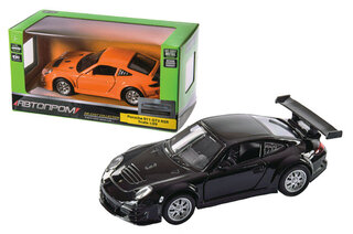 Машина металева "Автопром" 4347, 1:39 Porsche 911 GT3 RSR, 2 кольори, відкриваються двері, в коробці р.14,5*6,5*7см