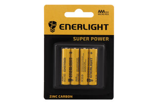 Батарейки ENERLIGHT Super Power (AAА МІНІ-ПАЛЬЧИК) (БЛІСТЕР) 4 шт.