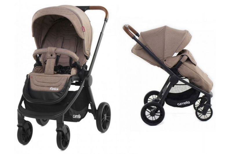 Коляска прогулянкова CARRELLO Epica CRL-8509 Castle Beige +дощовик L