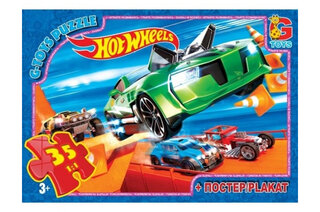 Пазли 35 ел. ТМ "G-Toys" із серії "Hot Wheels" FW700