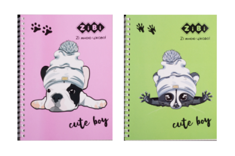 Блокнот на пружині збоку CUTE kiddy, А-5, 64 арк., кліт., KIDS Line, ZB.12152