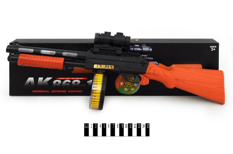 Автомат AK868-1 (батар., світ. ефект. коробка) р.18*64*5см. (шт.)