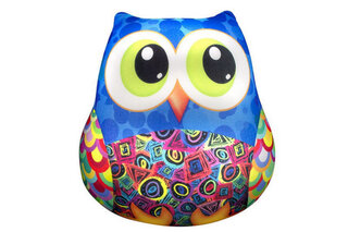 Антистресова іграшка м"яконабивна "SOFT TOYS 36 "Сова" синя, DT-ST-01-36 DANKO
