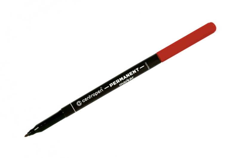 МАРКЕР Centropen 2536 червоний. (12шт.)