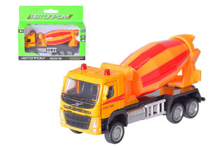 Машина металева "Автопром" 67389. 1:72 Volvo Cement Mixer, рухомі елементи, в коробці р. 18*8*9 см.