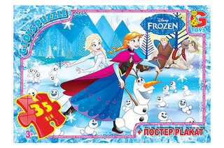 Пазли ТМ "G-Toys" із серії "Frozen" Льодяне Сердце 35 елементів FR015