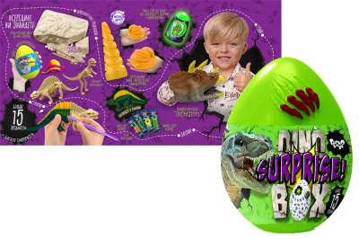 Креативна творчість "Dino Surprise Box" DSB-01-01U DANKO