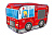 Намет A999-291/294 поліцейська машина/пожежна машина 2 кольори, сумка 38*38 см
