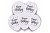 Латексні повітряні кульки "Happy Birthday" білі з срібним/золотим конфеті ТМ "Твоя Забава"  50шт