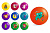 М'яч гумовий "JumPoPo" JPP02 р. 30*12*25