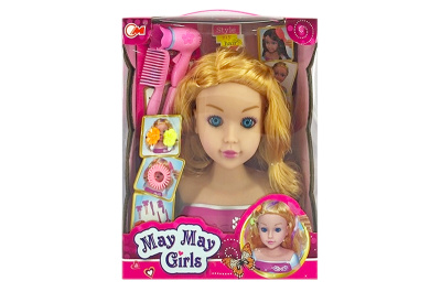 Лялька-манекен MayMay 913-V для зачісок, коробка р, 28*12*22,5 см
