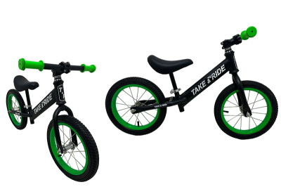 Велобіг Take&Ride RB-50 MTB "14 на гумових надувних колесах чорний