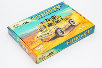 Дерев'яний 3D конструктор "HUMVEE" Puz-00927 р.22*11*12,5см PuzzleOk