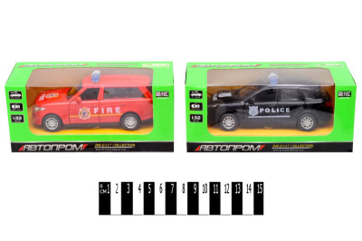 Машина метал. 7706 АВТОПРОМ Hummer,1:32,4 кольори , відкриваються двері, в кор.16*7*7см