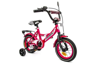 Велосипед дитячий 2-х колісний "14'' 211403 Like2bike Sky, рожевий, рама сталь, з дзвінком, ручні гальма