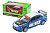 Машина металева 68410 "Автопром", 2 кольори, 1:32 Mitsubishi Lancer Evolution, світло, звук, відкриваються двері, коробка 18*9*9 см