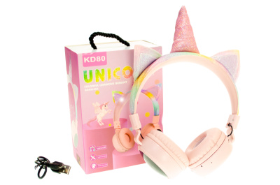 Дитячі блутуз навушники "Unicorn" KD80