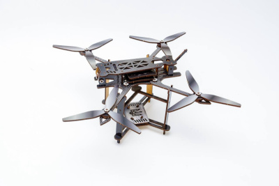 Дерев'яний 3D конструктор FPV "Дрон" Puz-00923 PuzzleOk
