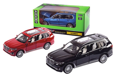 Машина металева 68470 "АВТОПРОМ", 3 кольори, 1:32 BMW X7, на батар.: світло і звук, відкрив. двері, в коробці 18*9*8 см