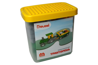 Конструктор "Тракторець" 141 детал. 013888/41 в боксі DOLONI