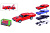 Машина метал 32011 "АВТОПРОМ", 1: 32 1970 DODGE Charger RT, 4 кольори, світло, звук в коробці 18 *