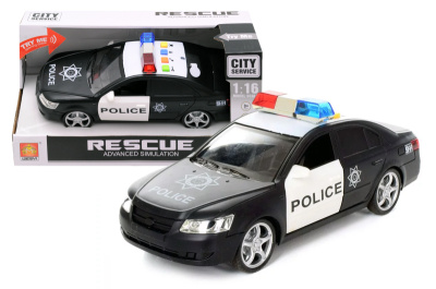 Машина "Поліція" інерційна, озвучена, зі світлом, в коробці WY560B р.29*12,5*15см.