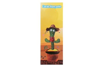 Танцюючий кактус, 120 пісень, повторюха, світ., муз., акум., в коробці "Dancing Cactus"