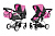 Коляска для ляльки 2в1 CARRELLO MAESTRO 9651B ROSE RED BLACK з сумкою метал. в коробці р.52,5*15*38 