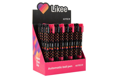 Ручка Kite кулькова автоматична LK22-363 Likee, синя