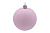 Новорічна іграшка Куля (рожевий) 10 см