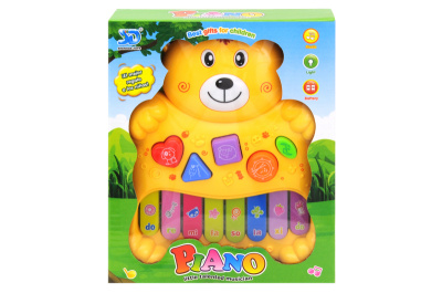 Піаніно "Ведмедик" в коробці SD9939 р.25*25,5*5см