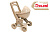 Візочок для ляльок з люлькою Eco Beige 0121/02eco DOLONI