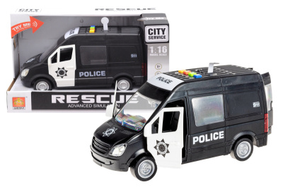 Машина "Поліція" інерційна, озвучена, зі світлом, в коробці WY590C р.27,5*12*17 см