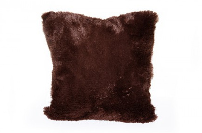 Подушка темно-коричнева В002 35 см*35 см