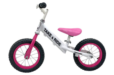 Велобіг Take&Ride RB-50 Classic біло-рожевий