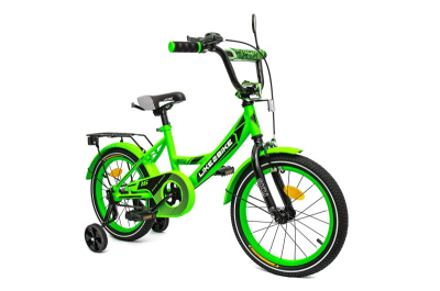 Велосипед дитячий 2-х колісний 18'' 211805 Like2bike Sky, салатовий, рама сталь, з дзвінком, ручні гальма