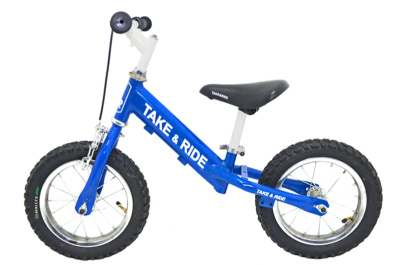 Велобіг Take&Ride RB-50 Lux з тормозами синьо-білий