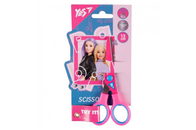 Ножиці Yes "Barbie" 13см  з принтом на лезі 480438