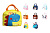 Дитяча сумочка, K16201, 6 видів,  термо, р21*18*11 см у пакеті