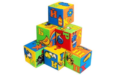 Кубики м"які 6шт Розумна іграшка