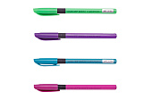 Ручка масляна SONATA GRIP, 0,5 мм, гум. грип, тригр. корпус, сині чорнила (продається упаковками),  BM.8355-01