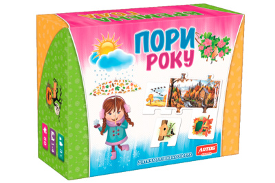 Розвиваючі пазли "Пори року" в коробці ARTOS