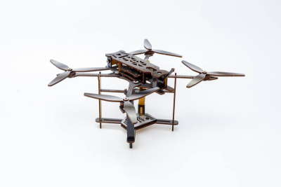 Дерев'яний 3D конструктор FPV "Дрон" Puz-00923 PuzzleOk
