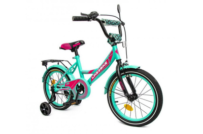 Велосипед дитячий 2-х колісний 16'' 211601 Like2bike Sky, бірюзовий, рама сталь, з дзвінком, ручні гальма