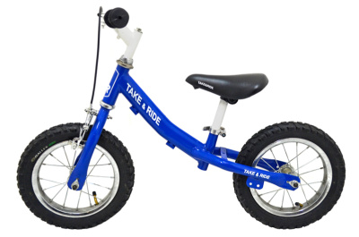 Велобіг Take&Ride RB-40 Lux з тормозами синьо-білий