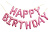 Надпис ''Happy Birthday'' рожевий 16'' (40см)