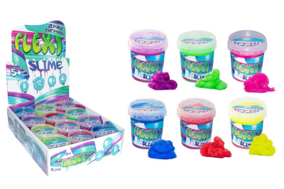 Слайм тягучий "Flexi slime" 12шт в блоці STRATEG