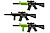 Автомат M16-9/10/11 тріскачка 3 кольори, кульок 55*4*21 см