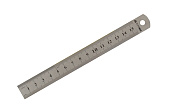 Лінійка сталева, 15 см, інд.упаковка, BM.5810-15